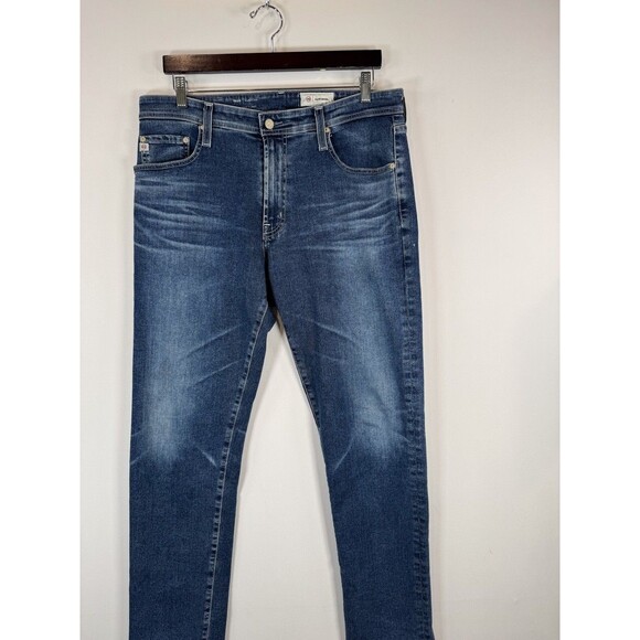 AG Adriano Goldschmied Mens Jeans Blue Tellis Modern Slim Denim Stretch 34x33 - Picture 6 of 12